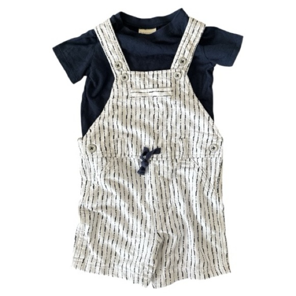 First Impressions Other - First Impressions baby boy overall outfit set 6-9 months